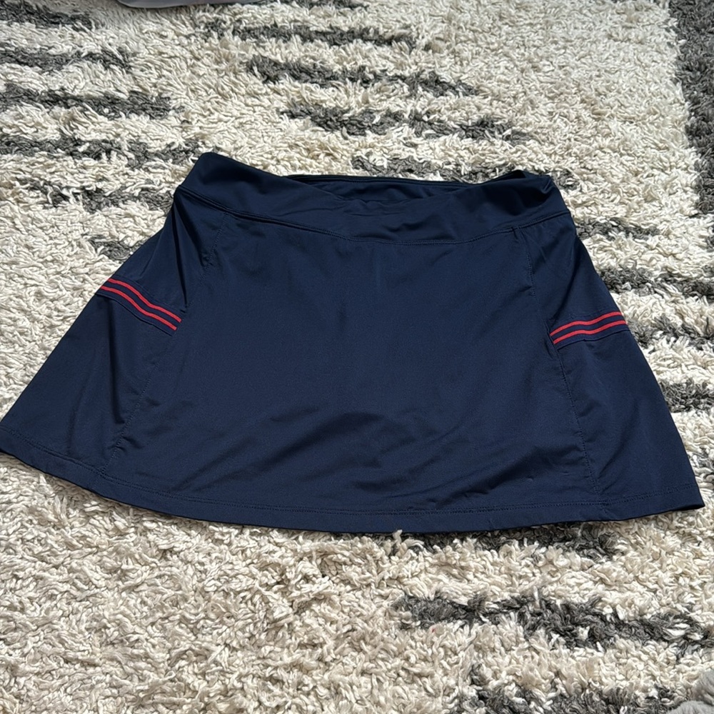 Fila Navy Blue Athletic Skort with Red Stripe Detail